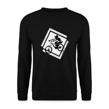 Mountainbike Trail Bike - Unisex Pullover - Schwarz - Vorne - Alina (178cm) & Michal (187cm)