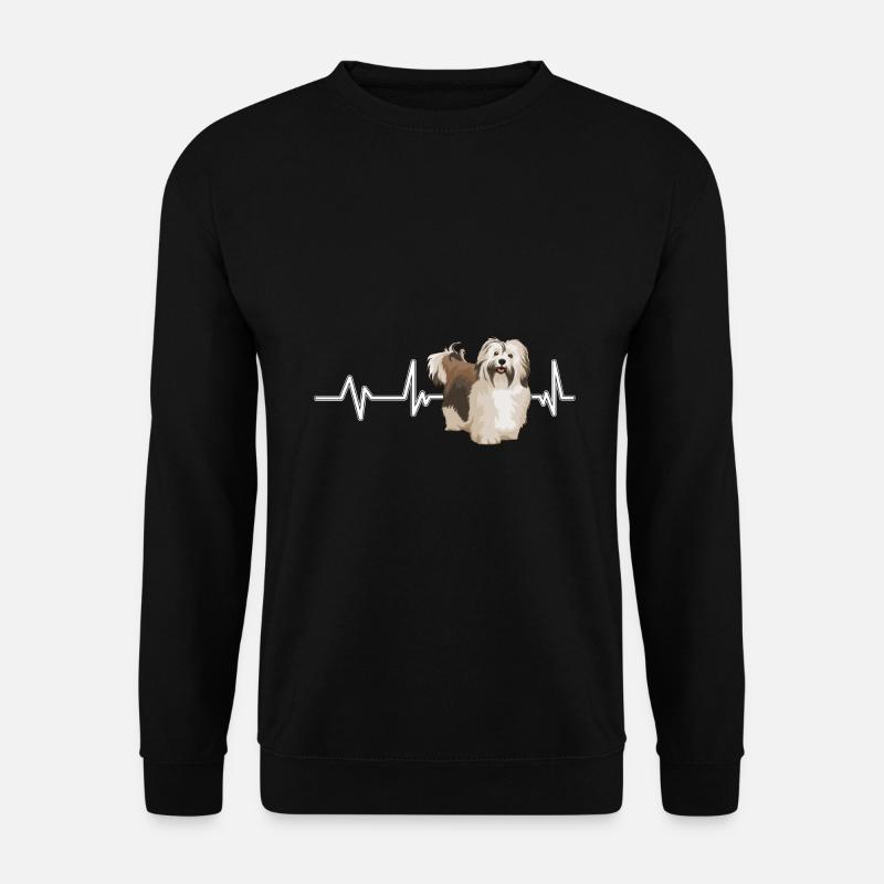 Havaneser Havanese Heartbeat - Unisex Pullover - Schwarz