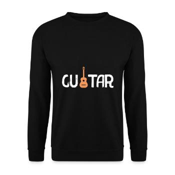Guitare - Sweat-shirt Unisexe - noir - Devant - Alina (178cm) & Michal (187cm)