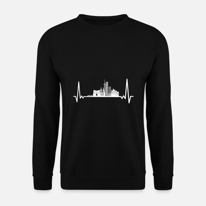 Horizon de Cologne - Sweat-shirt Unisexe - noir