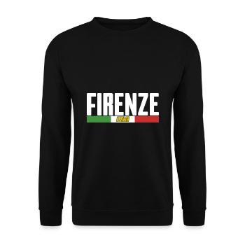 italia firenze - Sweat-shirt Unisexe - noir - Devant - Alina (178cm) & Michal (187cm)