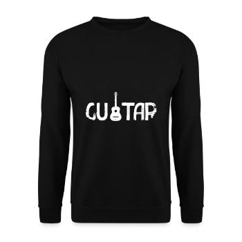 Guitar Retro - Unisex Sweatshirt - black - Front - Alina (178cm) & Michal (187cm)
