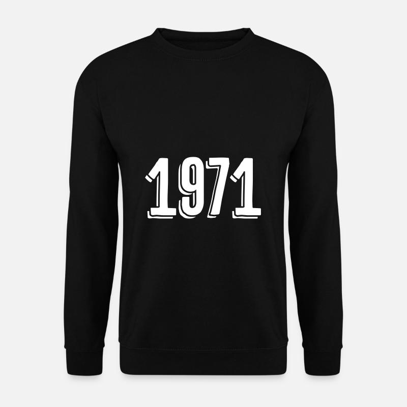 Geburtsjahr 1971 Geburtsdatum - Unisex Pullover - Schwarz