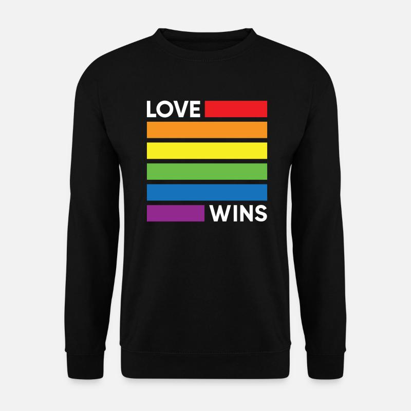 Liebe gewinnt - Unisex Pullover - Schwarz