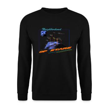 kosmische nachbarschaft - Unisex Pullover - Schwarz - Vorne - Alina (178cm) & Michal (187cm)