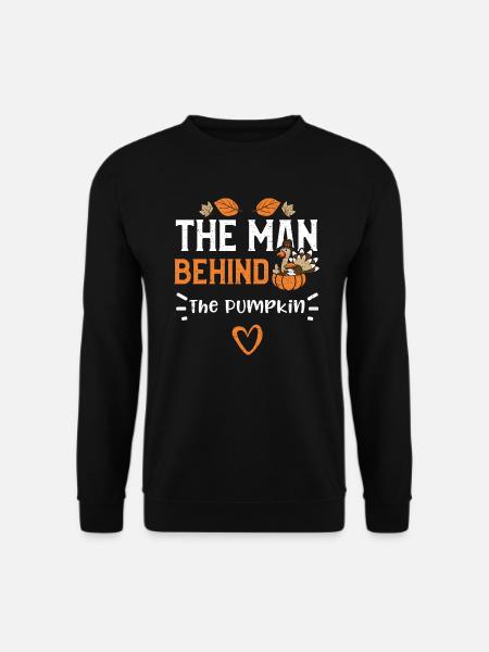 The Man Behind The Pumpkin - Unisex Sweatshirt - black