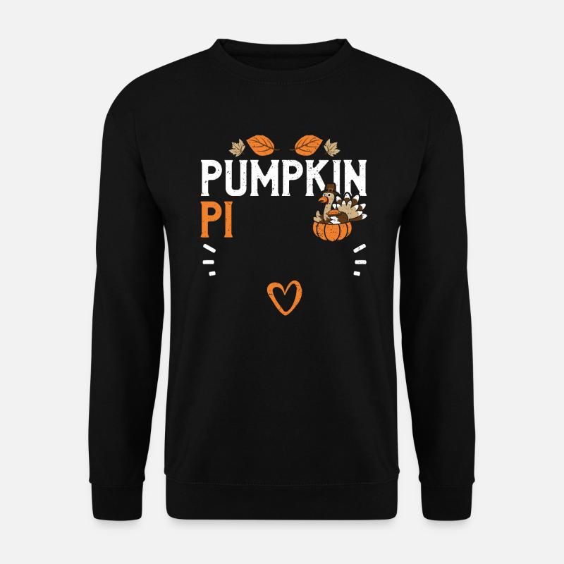 Pumpkin Pi - Thanksgiving - Unisex Pullover - Schwarz