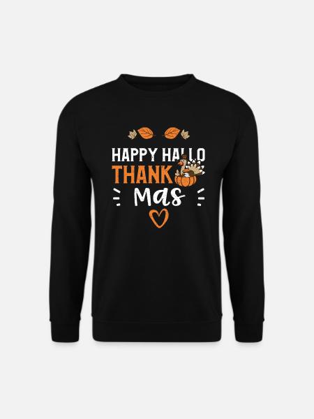 Happy Hello Thank Mas - Unisex Sweatshirt - black
