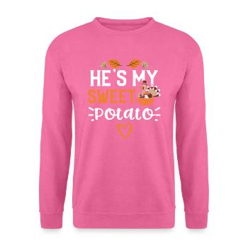 C’est ma patate douce - Sweat-shirt Unisexe - rose - Devant