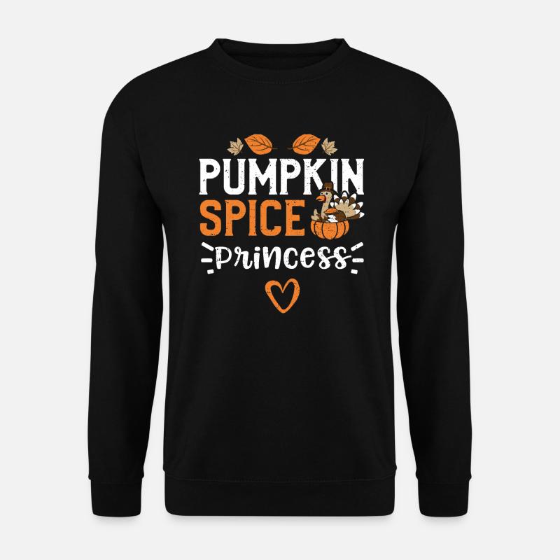 Pumpkin Spice Princess - Unisex Pullover - Schwarz