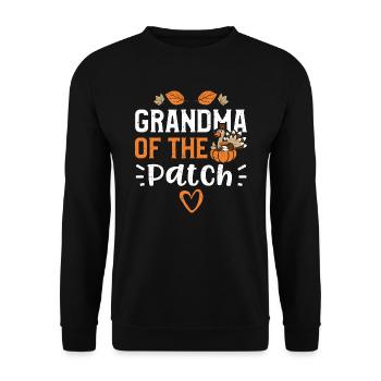 Grandma Of The Patch - Unisex Sweatshirt - black - Front - Alina (178cm) & Michal (187cm)