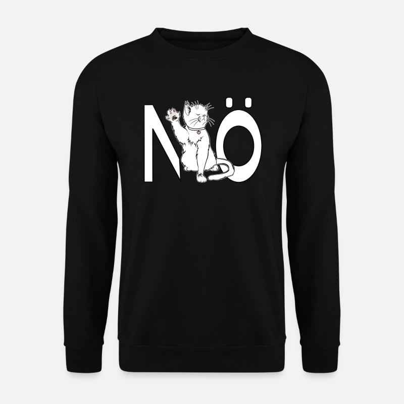 Not Today Nope Cat Gift - Unisex Sweatshirt - black