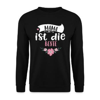 Maman est la meilleure - Fête des Mères - Sweat-shirt Unisexe - noir - Devant - Alina (178cm) & Michal (187cm)