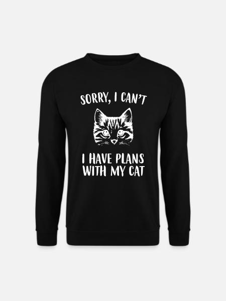 Calendrier Cat Cat Cat cadeau - Sweat-shirt Unisexe - noir