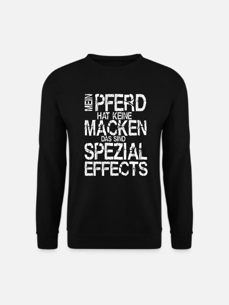 MeinPferdhatkeineMacken - Unisex Pullover - Schwarz
