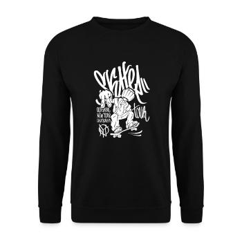 Paroles de skate cool - Sweat-shirt Unisexe - noir - Devant - Alina (178cm) & Michal (187cm)