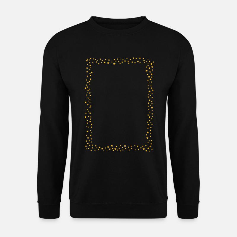 Rahmen aus Sternen - Unisex Pullover - Schwarz