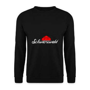 Schwarzwald Bollenhut - Unisex Pullover - Schwarz - Vorne - Alina (178cm) & Michal (187cm)
