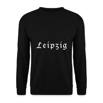 Leipzig - Unisex Pullover - Schwarz - Vorne - Alina (178cm) & Michal (187cm)
