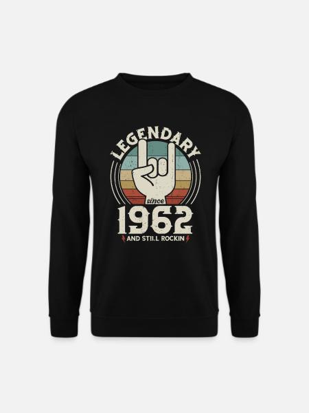 Anniversaire Né en 1962 Légendaire depuis 1962 - Sweat-shirt Unisexe - noir