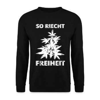 Liberté du cannabis - Sweat-shirt Unisexe - noir - Devant - Alina (178cm) & Michal (187cm)