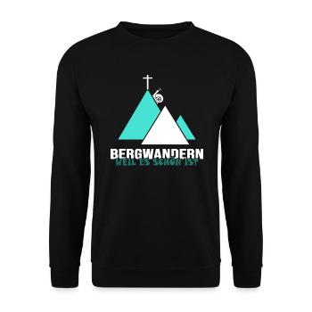 bergwandern ferrata kraxeln alpin bergfex klettern - Unisex Pullover - Schwarz - Vorne - Alina (178cm) & Michal (187cm)