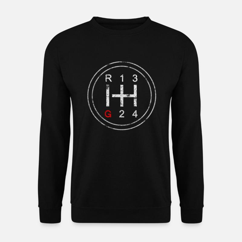 4x4 Auto Gangschaltung Syncro Retro Minibus Bus - Unisex Pullover - Schwarz