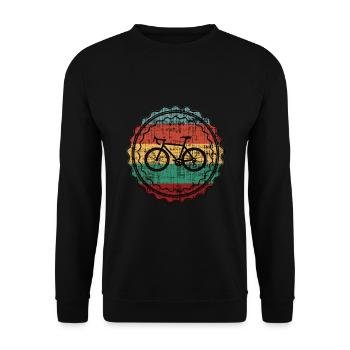 Vélo de route rétro vélo vintage - Sweat-shirt Unisexe - noir - Devant - Alina (178cm) & Michal (187cm)