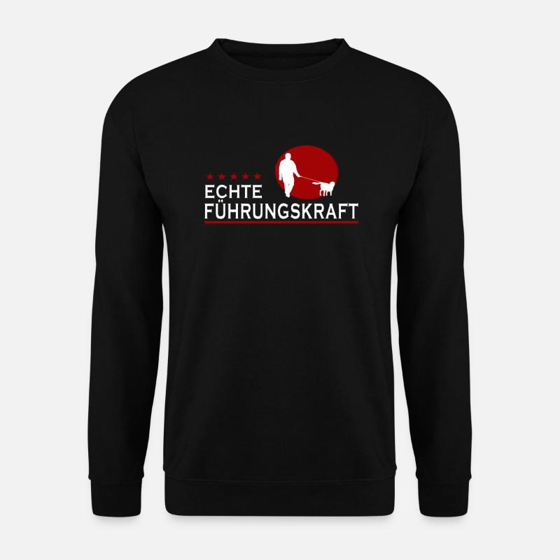 Führungskraft Gassi Hund Hunde Geschenk Männer - Unisex Pullover - Schwarz