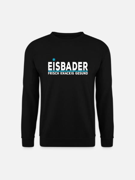 Eisbader Eis schwimmer Kältebad Eisbaden Winterbad - Unisex Pullover - Schwarz