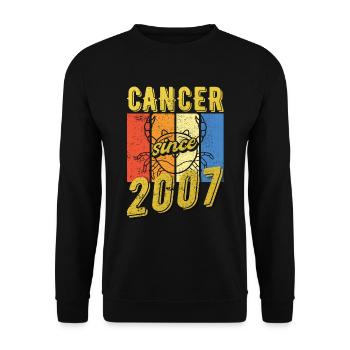 Cancer 2007 Zodiac Anniversaire - Sweat-shirt Unisexe - noir - Devant - Alina (178cm) & Michal (187cm)