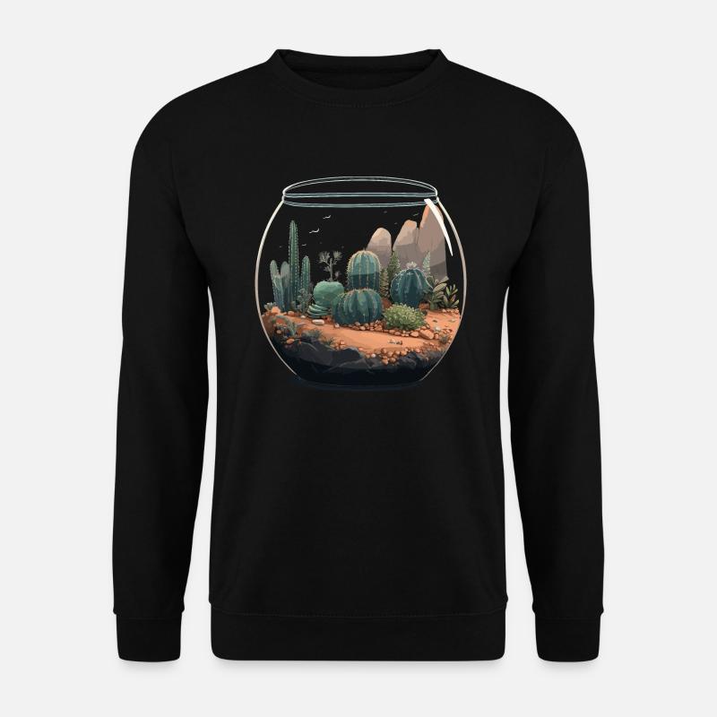 Faunarium cacti cactus glass - Unisex Sweatshirt - black