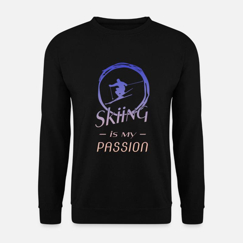 skiing - Unisex Pullover - Schwarz