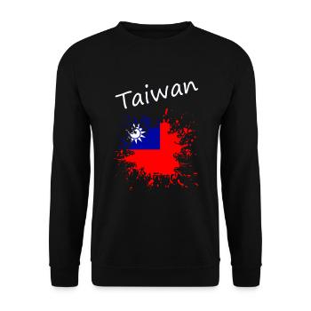 Taiwan - Unisex Pullover - Schwarz - Vorne - Alina (178cm) & Michal (187cm)