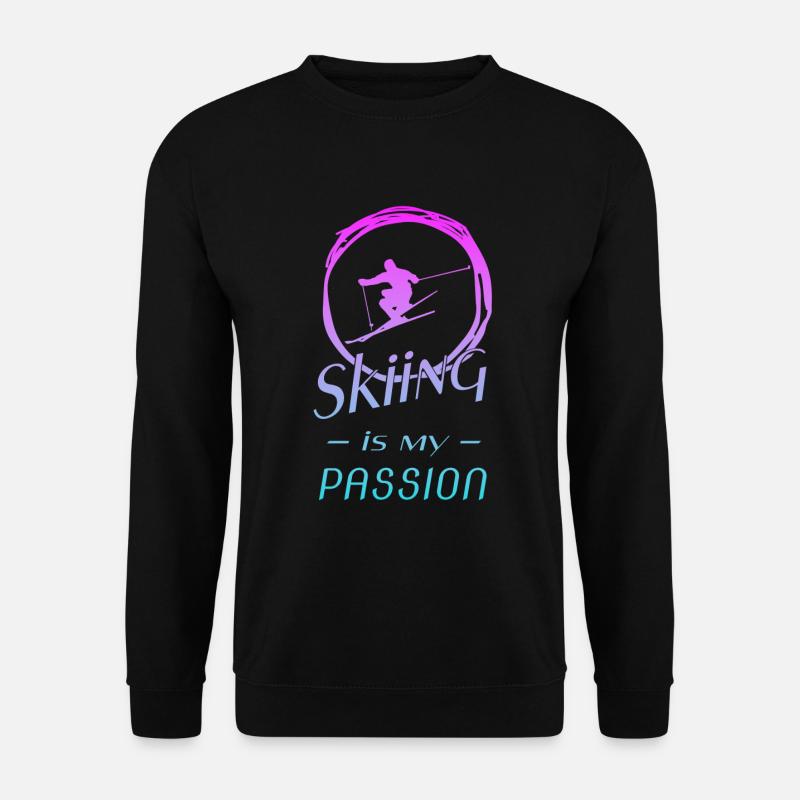 skiing - Unisex Pullover - Schwarz
