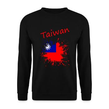 Taiwan - Unisex Pullover - Schwarz - Vorne - Alina (178cm) & Michal (187cm)