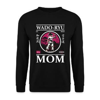 Wado Ryu Mom - Design de karaté cool pour les mamans - Sweat-shirt Unisexe - noir - Devant - Alina (178cm) & Michal (187cm)