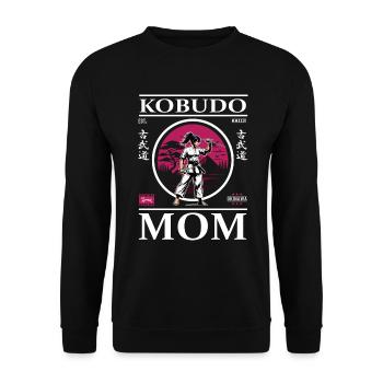 Kobudo Mom - Art de l’arme Mother Design - Sweat-shirt Unisexe - noir - Devant - Alina (178cm) & Michal (187cm)