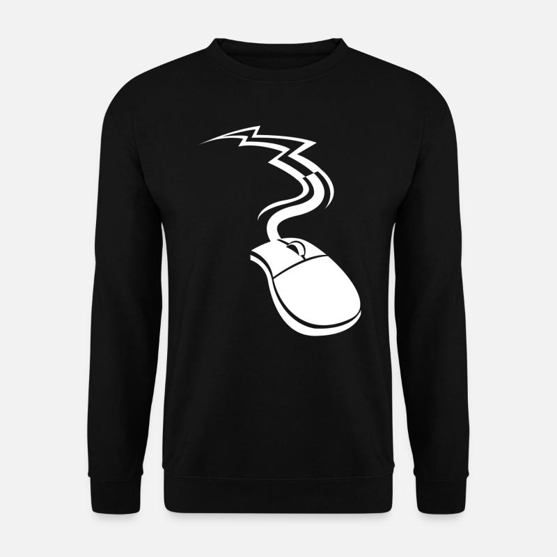 Computer Mouse Design - Unisex Sweatshirt - black