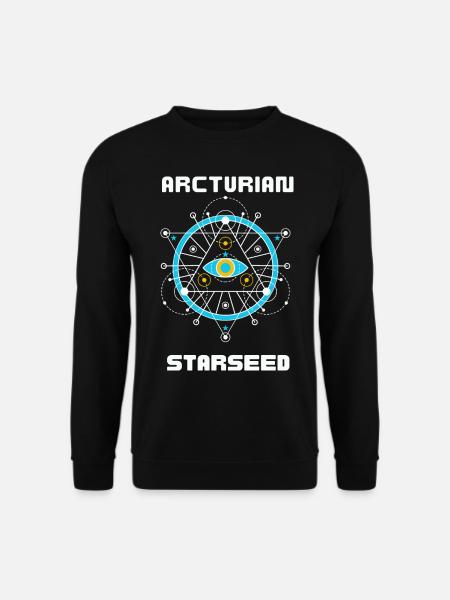 Arcturian Starseed Ufo Geschenkidee - Unisex Pullover - Schwarz