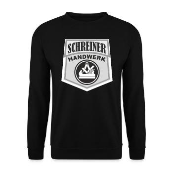 SCHREINER HANDWERK - Unisex Pullover - Schwarz - Vorne - Alina (178cm) & Michal (187cm)