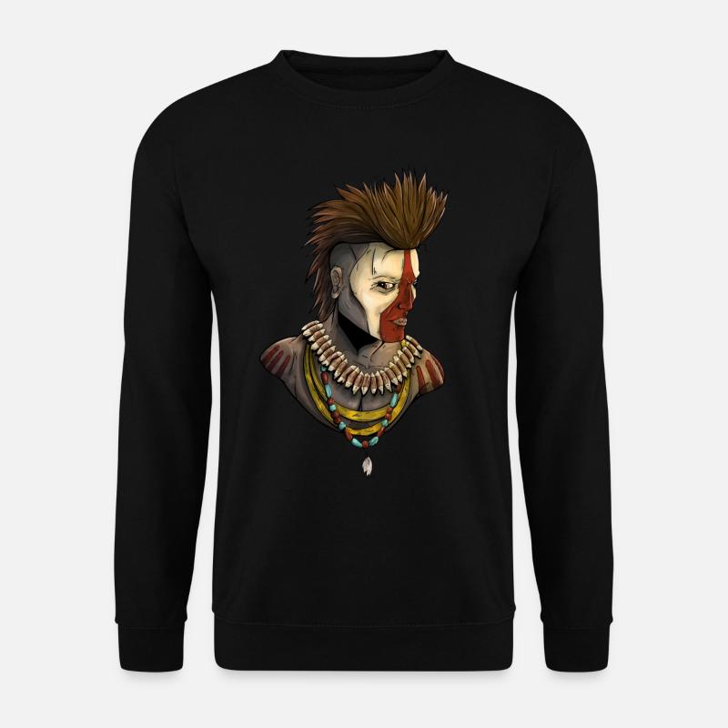 Native American - Wild West - Unisex Sweatshirt - black