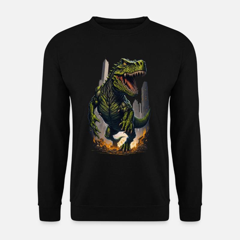 T Rex Dinosaur - Unisex Sweatshirt - black