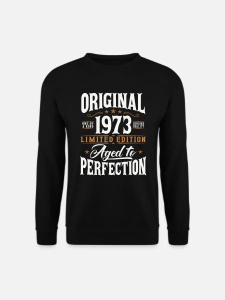 Jahrgang 1973 Original Vintage Geburtstag Geschenk - Unisex Pullover - Schwarz