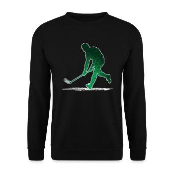 Floorballer Floorball Player Unihoc Floorball - Sweat-shirt Unisexe - noir - Devant - Alina (178cm) & Michal (187cm)