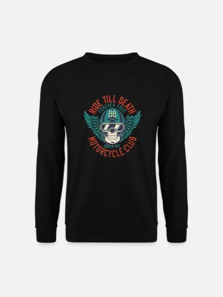 Ride till death Motorcycle Club - Unisex Pullover - Schwarz