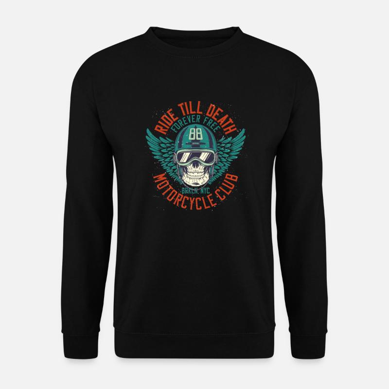 Ride till death Motorcycle Club - Unisex Pullover - Schwarz