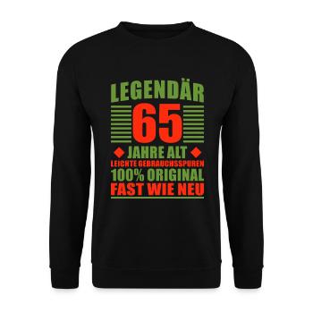 Legendär - Unisex Pullover - Schwarz - Vorne - Alina (178cm) & Michal (187cm)