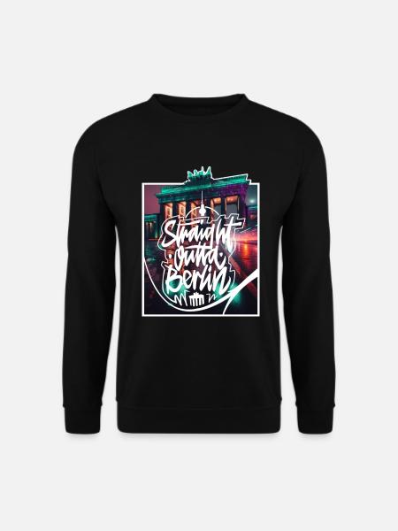 Straight Outta Berlin - Unisex Pullover - Schwarz