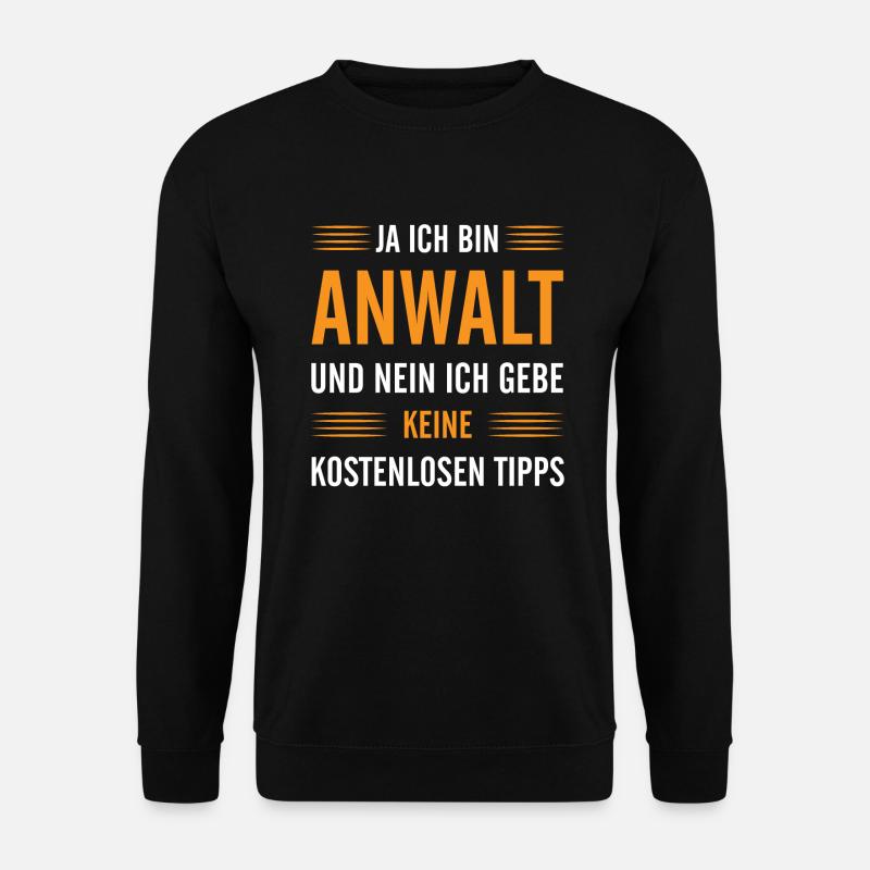 Ja ich bin Anwalt - Unisex Pullover - Schwarz